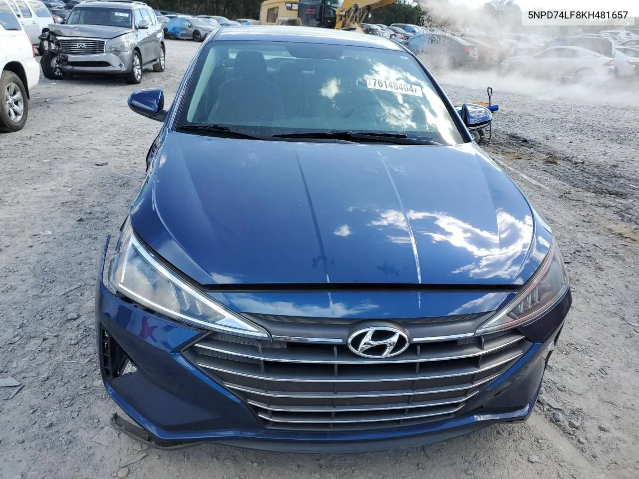 2019 Hyundai Elantra Se VIN: 5NPD74LF8KH481657 Lot: 76148404