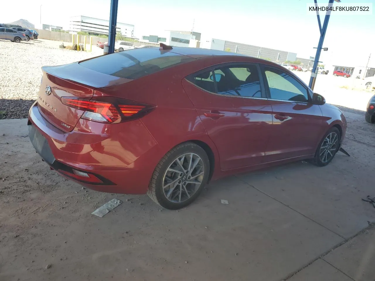 2019 Hyundai Elantra Sel VIN: KMHD84LF8KU807522 Lot: 76179444