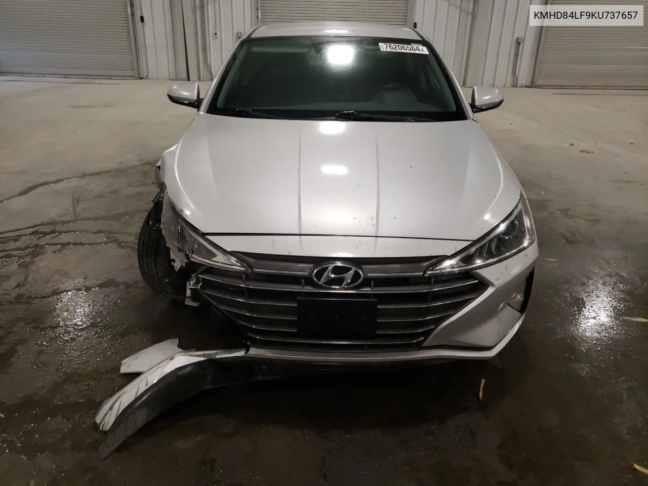 2019 Hyundai Elantra Sel VIN: KMHD84LF9KU737657 Lot: 76206504