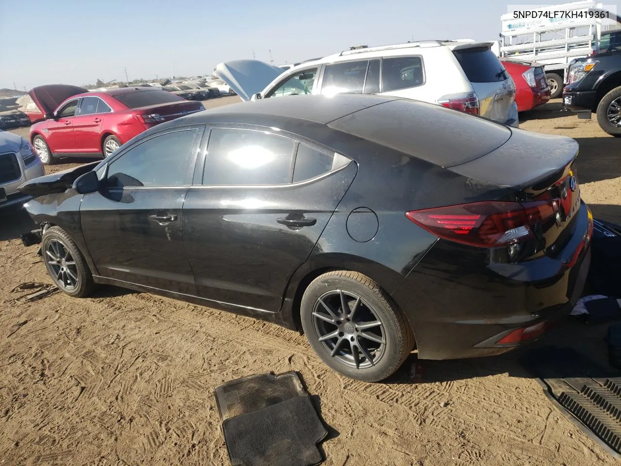 2019 Hyundai Elantra Se VIN: 5NPD74LF7KH419361 Lot: 76252634