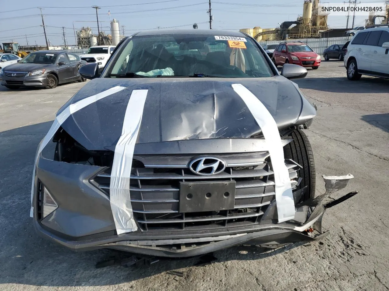 2019 Hyundai Elantra Sel VIN: 5NPD84LF0KH428495 Lot: 76333954