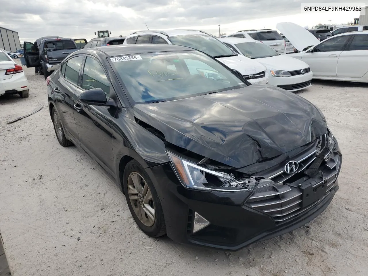 2019 Hyundai Elantra Sel VIN: 5NPD84LF9KH429953 Lot: 76345384