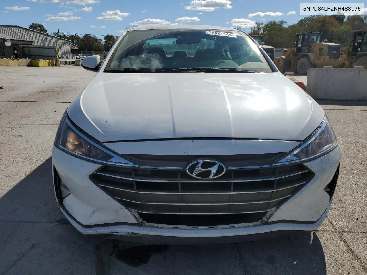 2019 Hyundai Elantra Sel VIN: 5NPD84LF2KH483076 Lot: 76421144