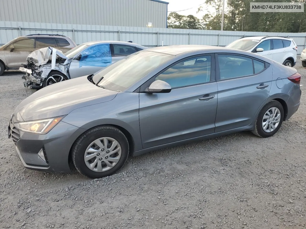 2019 Hyundai Elantra Se VIN: KMHD74LF3KU833738 Lot: 76422204