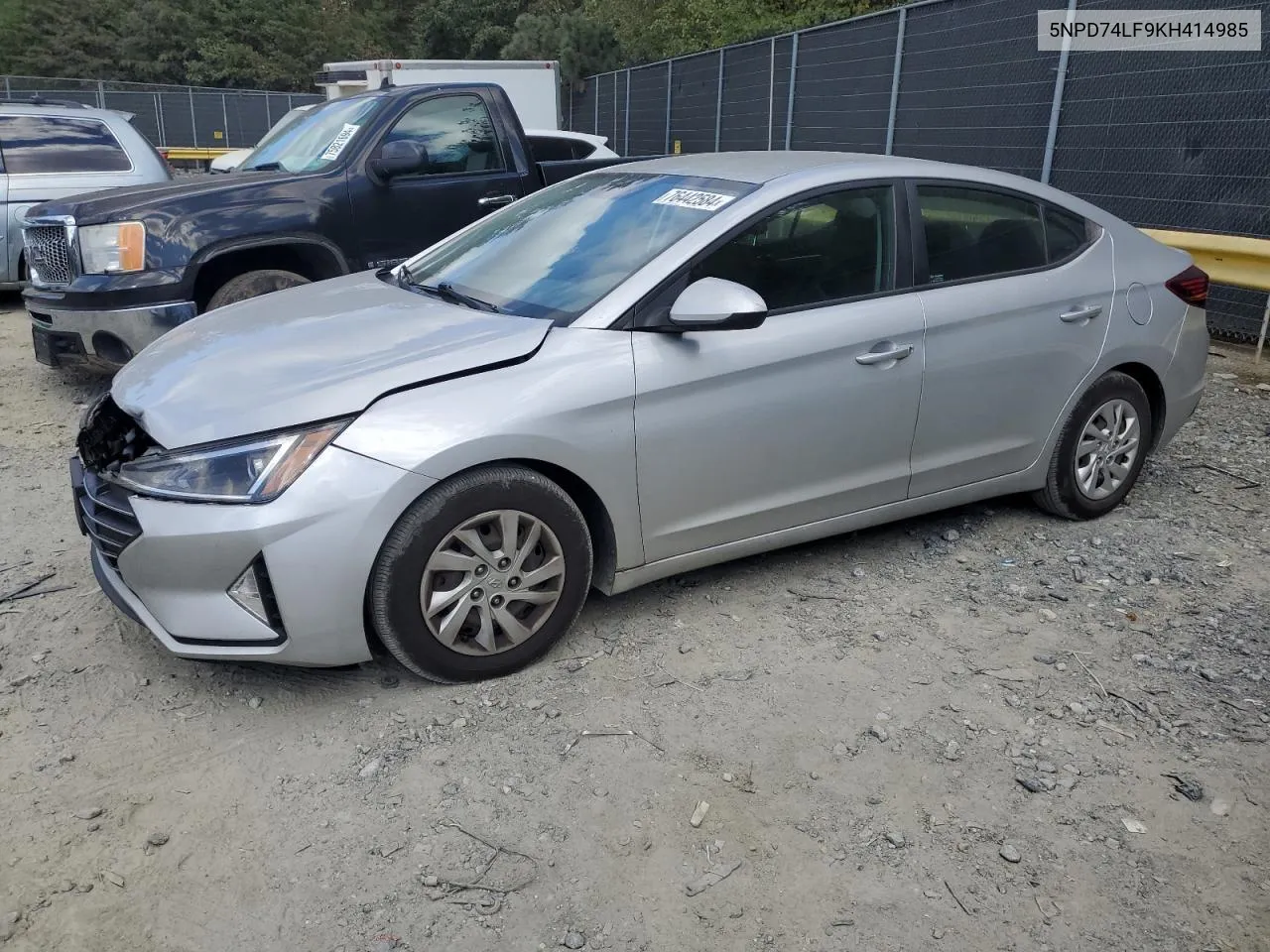 2019 Hyundai Elantra Se VIN: 5NPD74LF9KH414985 Lot: 76442584