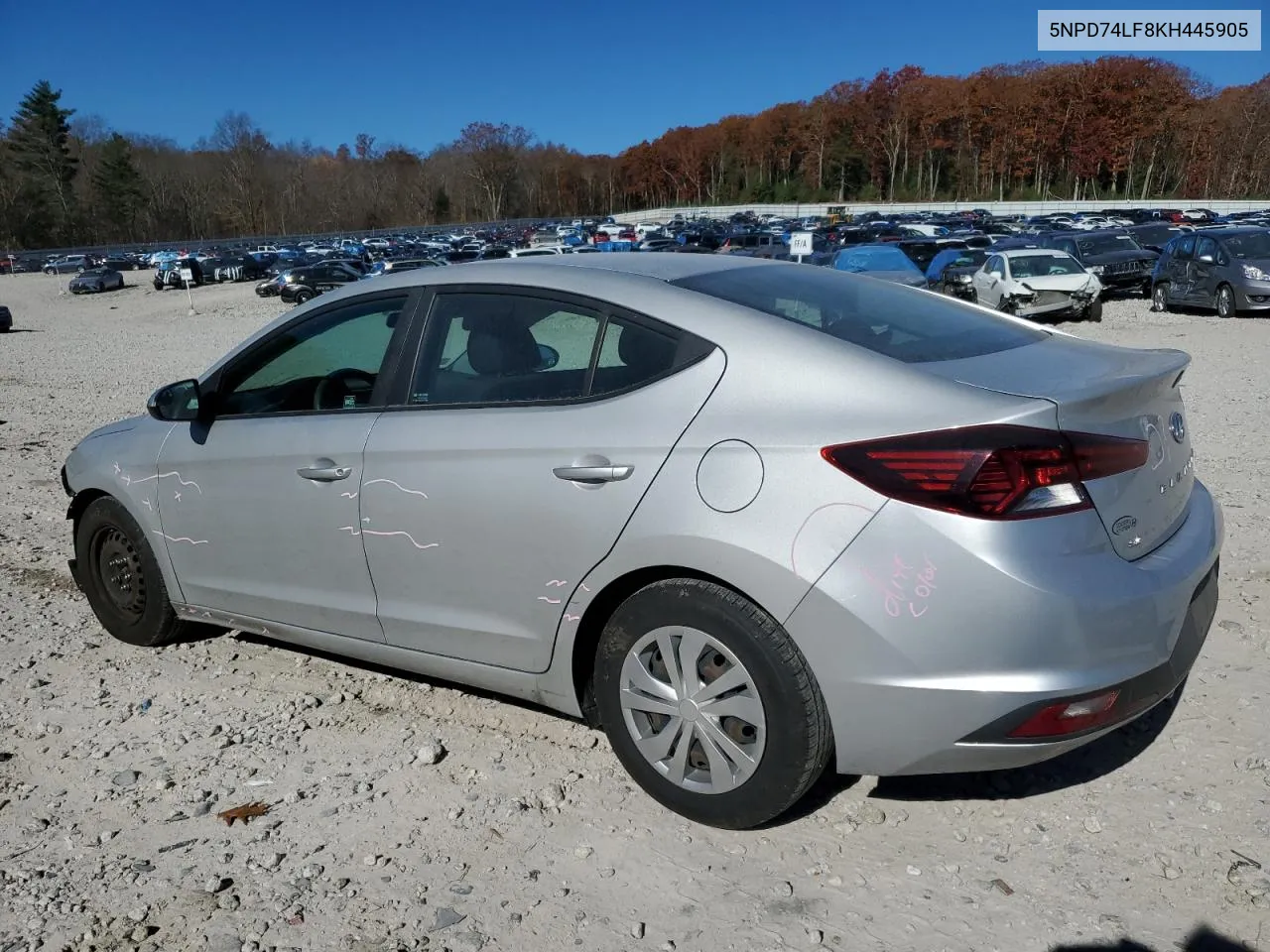 2019 Hyundai Elantra Se VIN: 5NPD74LF8KH445905 Lot: 76465374