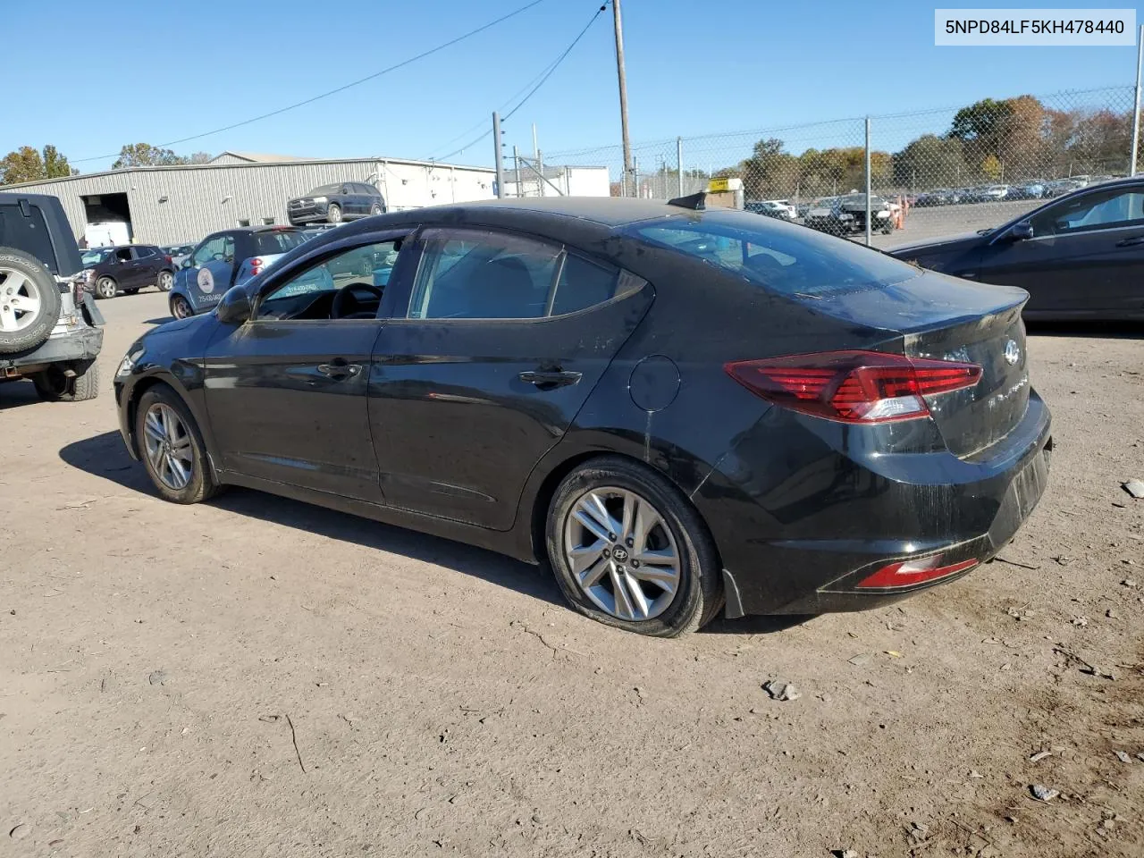 2019 Hyundai Elantra Sel VIN: 5NPD84LF5KH478440 Lot: 76565374