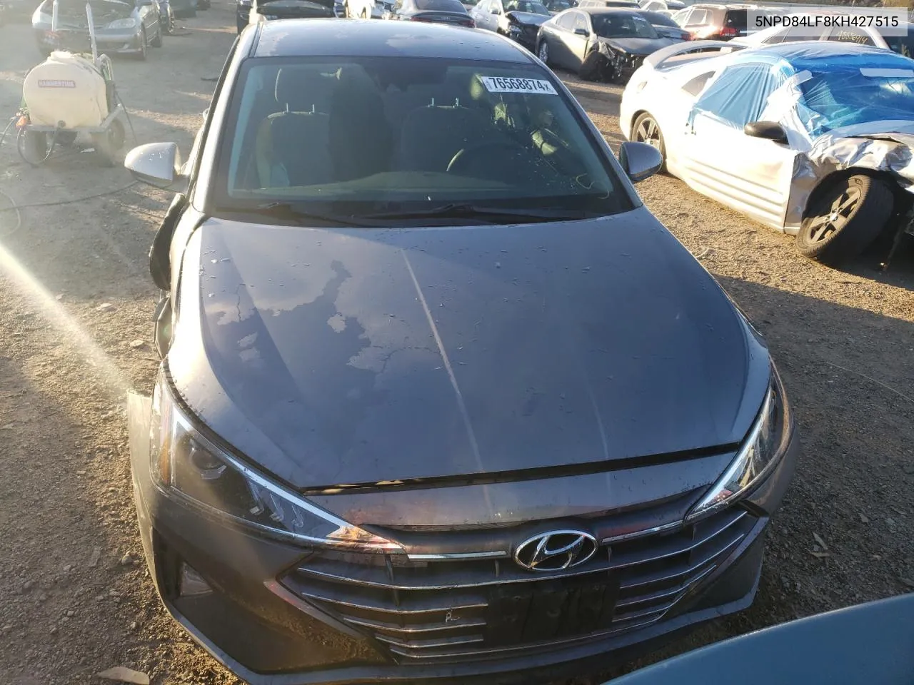 2019 Hyundai Elantra Sel VIN: 5NPD84LF8KH427515 Lot: 76568874