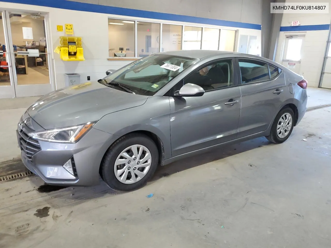 2019 Hyundai Elantra Se VIN: KMHD74LF0KU814807 Lot: 76671004