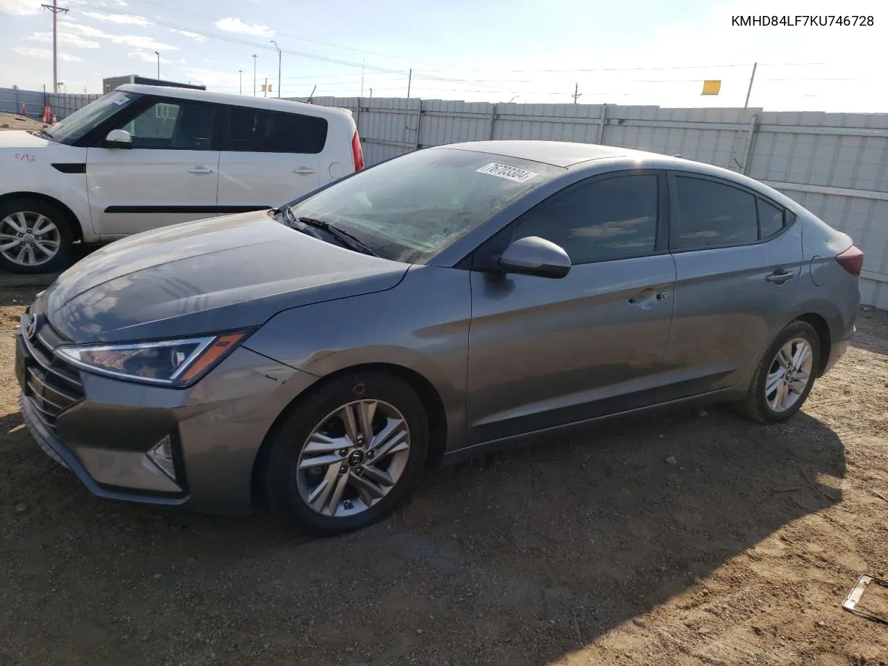 KMHD84LF7KU746728 2019 Hyundai Elantra Sel