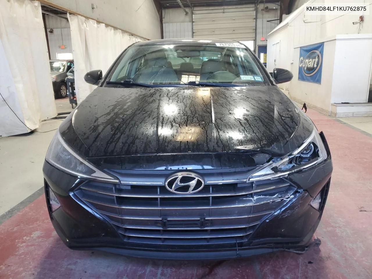 2019 Hyundai Elantra Sel VIN: KMHD84LF1KU762875 Lot: 76735334