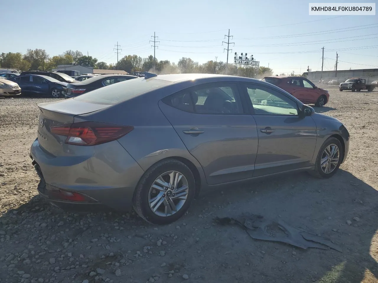 2019 Hyundai Elantra Sel VIN: KMHD84LF0KU804789 Lot: 76763714