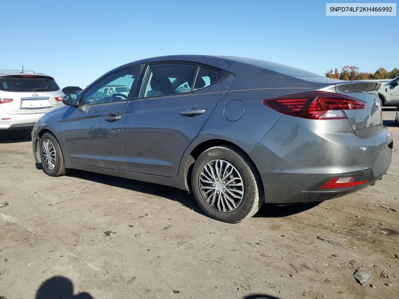 2019 Hyundai Elantra Se VIN: 5NPD74LF2KH466992 Lot: 76765324