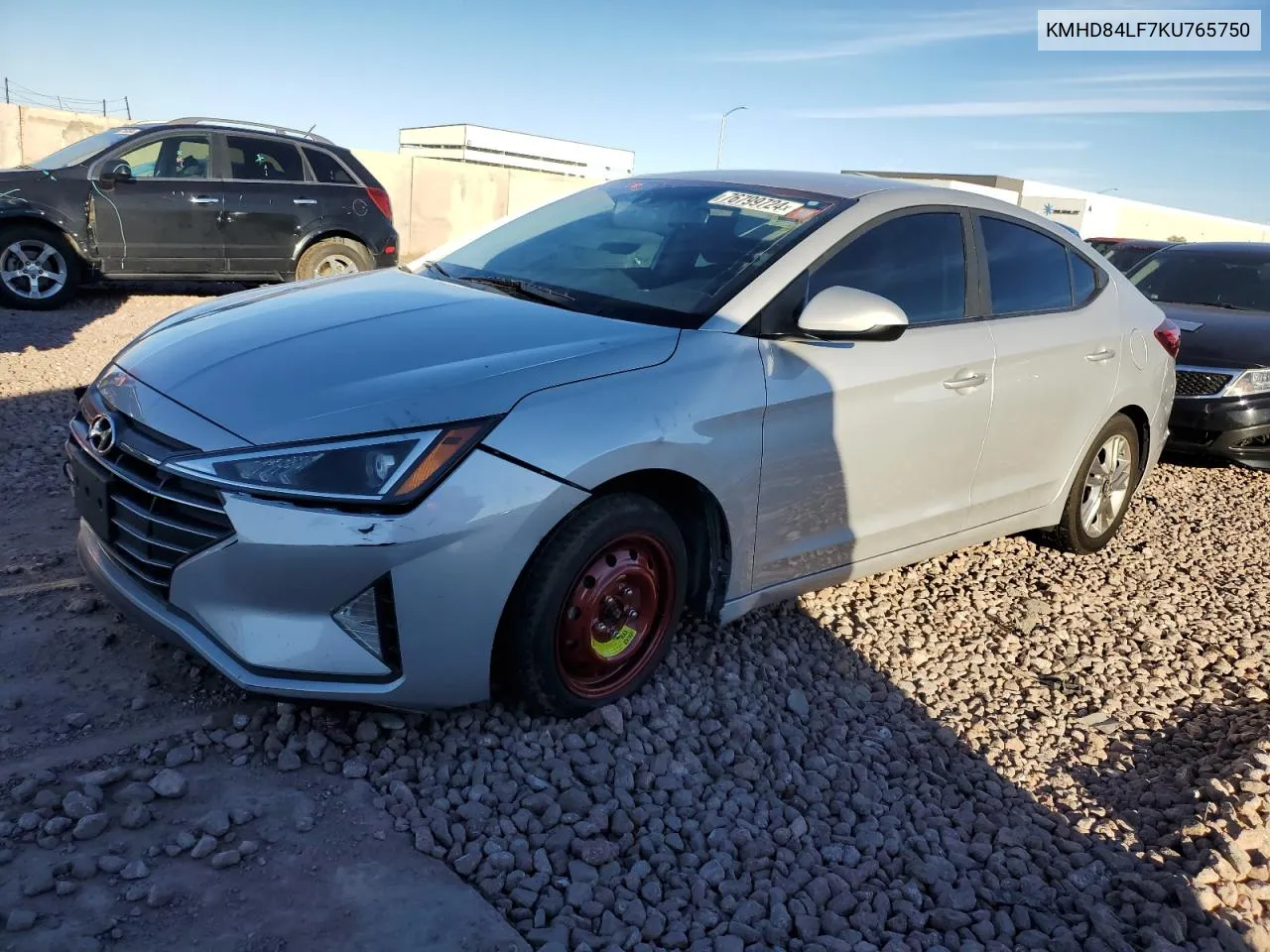 KMHD84LF7KU765750 2019 Hyundai Elantra Sel