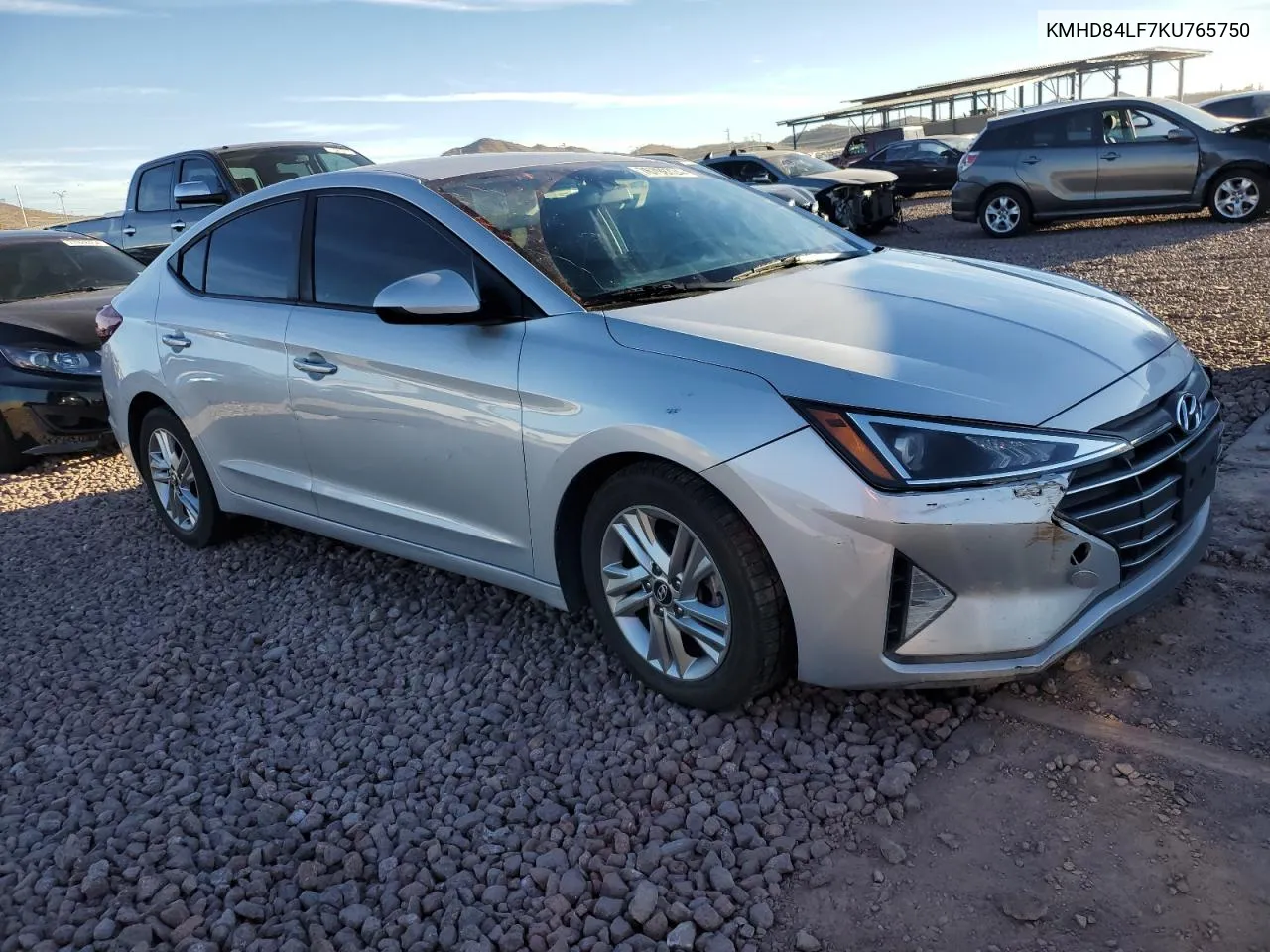 2019 Hyundai Elantra Sel VIN: KMHD84LF7KU765750 Lot: 76799724