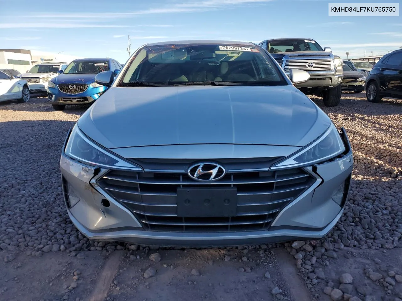 2019 Hyundai Elantra Sel VIN: KMHD84LF7KU765750 Lot: 76799724