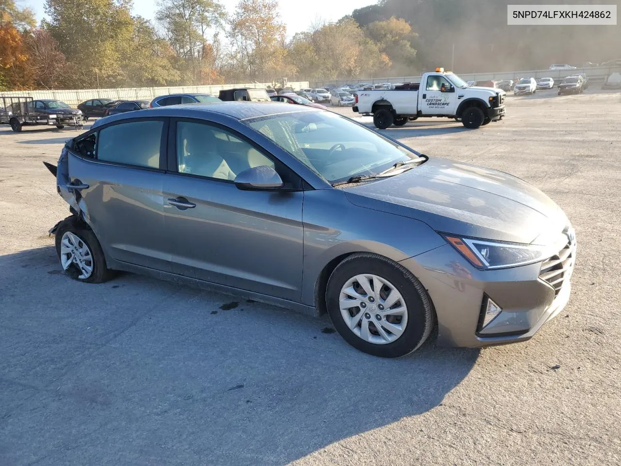 2019 Hyundai Elantra Se VIN: 5NPD74LFXKH424862 Lot: 76829194