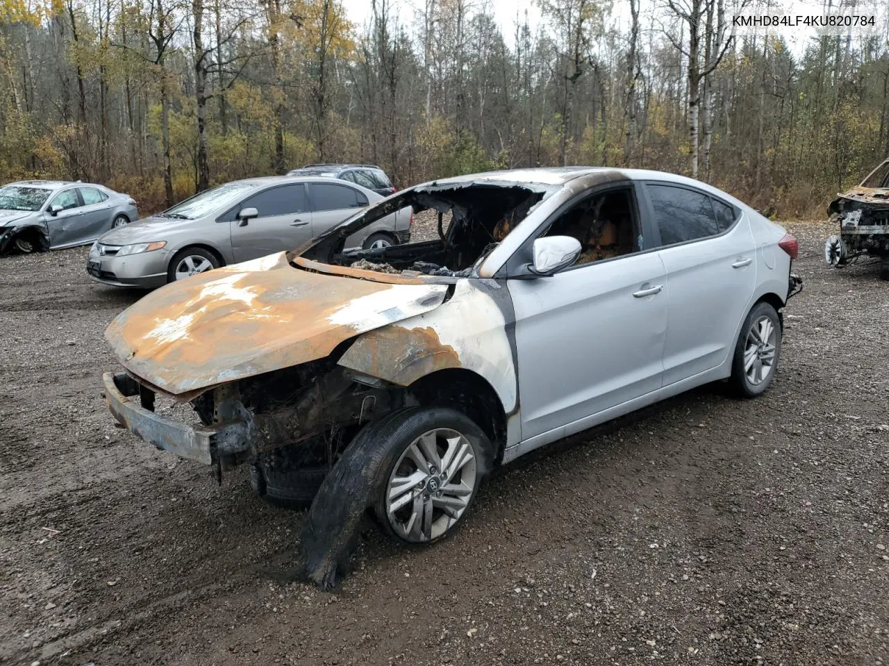 2019 Hyundai Elantra Sel VIN: KMHD84LF4KU820784 Lot: 76847154