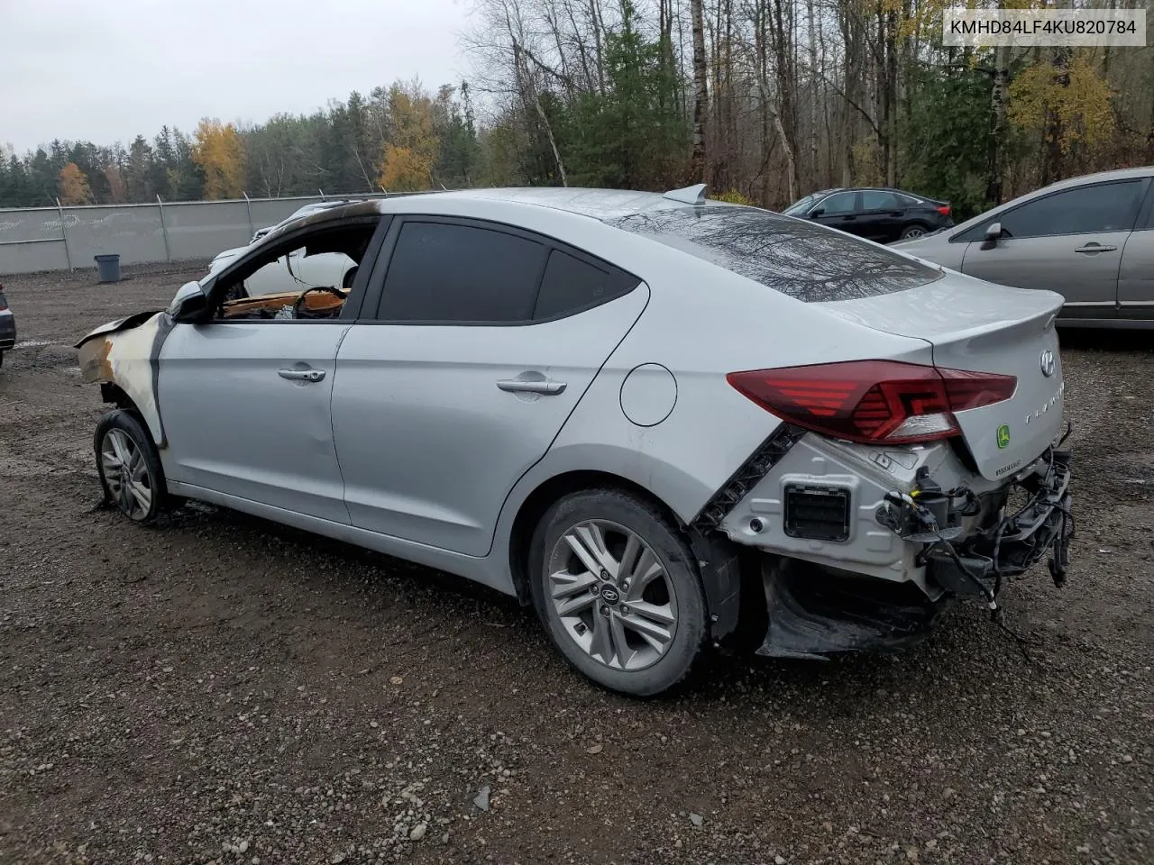 2019 Hyundai Elantra Sel VIN: KMHD84LF4KU820784 Lot: 76847154