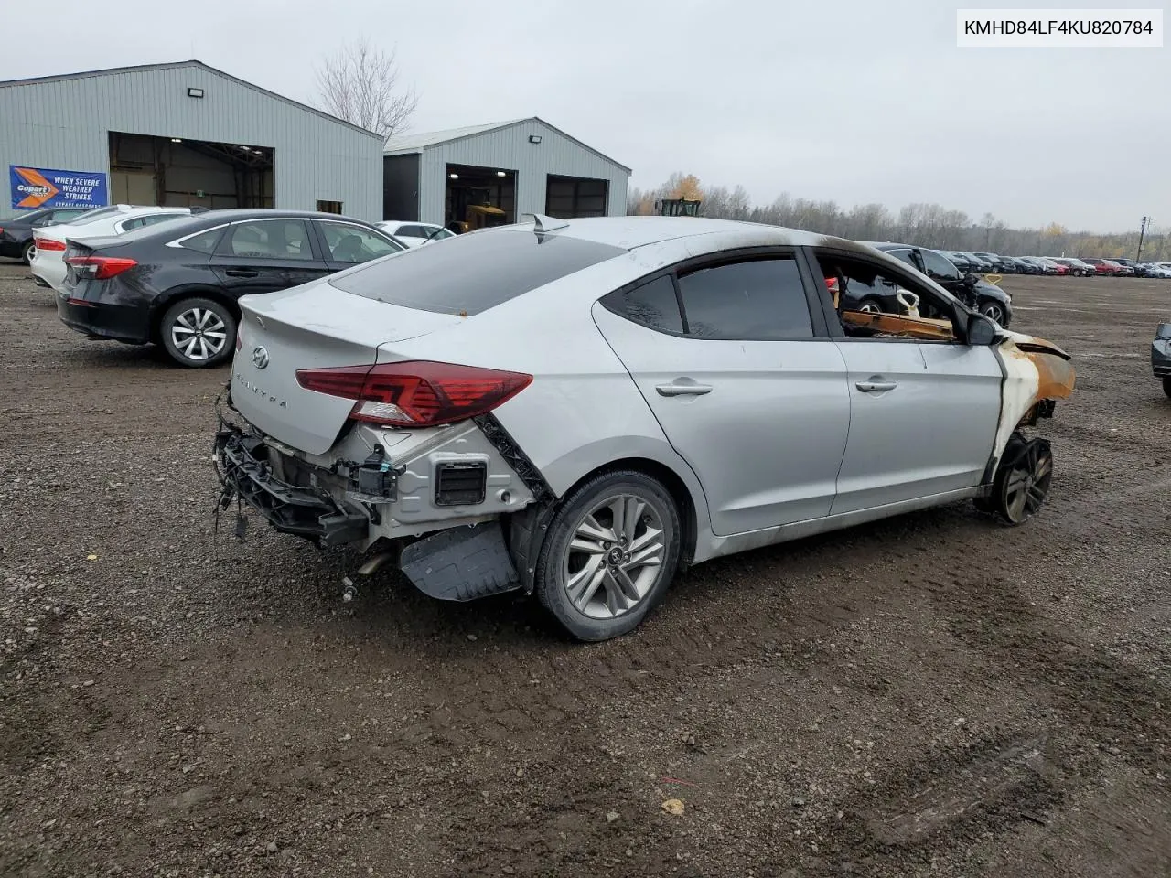 2019 Hyundai Elantra Sel VIN: KMHD84LF4KU820784 Lot: 76847154