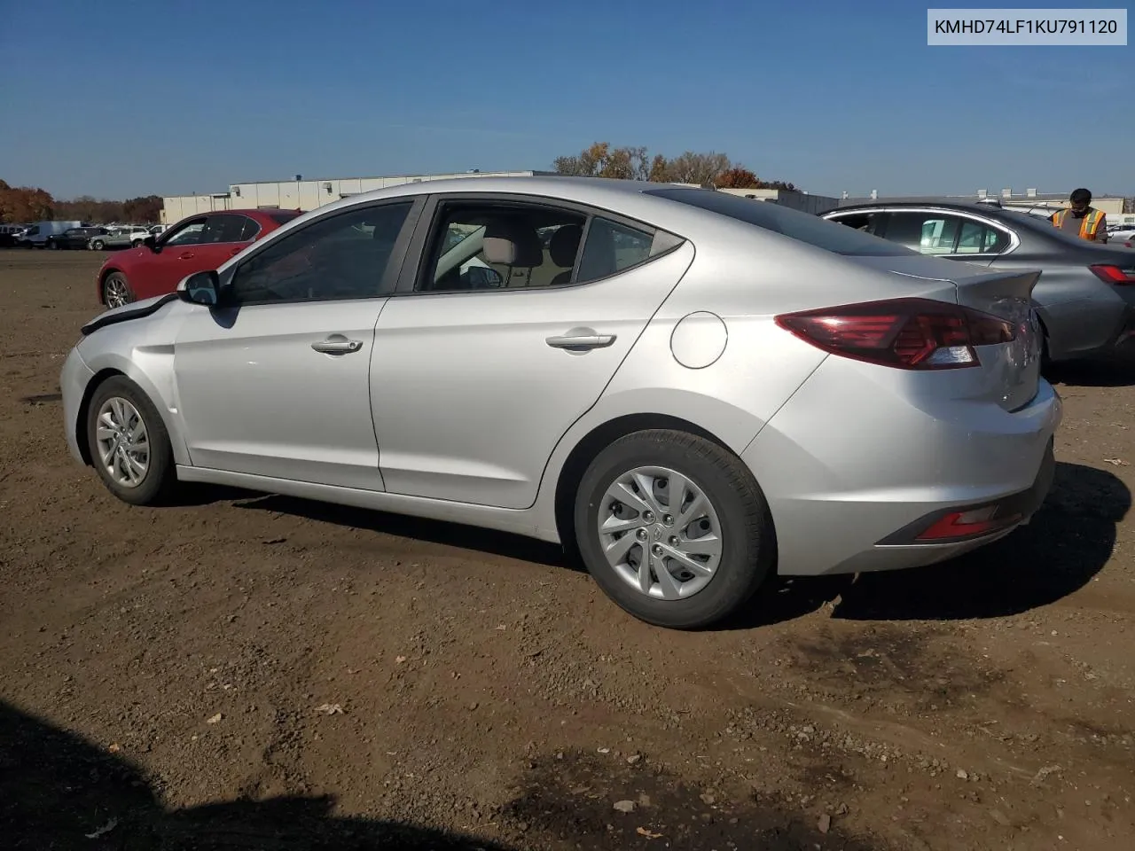 KMHD74LF1KU791120 2019 Hyundai Elantra Se