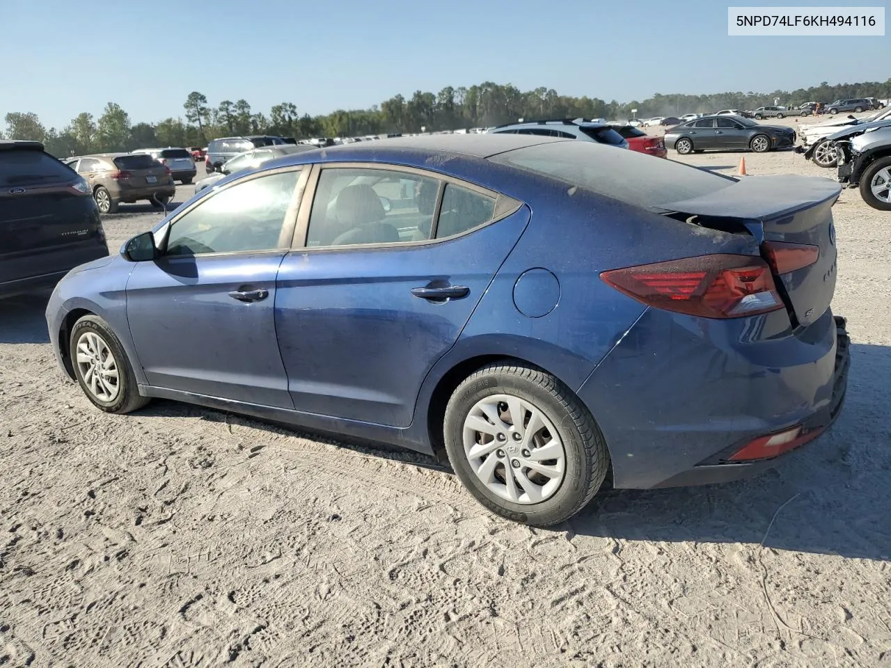 2019 Hyundai Elantra Se VIN: 5NPD74LF6KH494116 Lot: 76926914