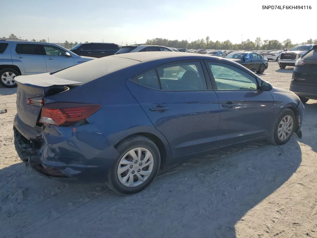 2019 Hyundai Elantra Se VIN: 5NPD74LF6KH494116 Lot: 76926914