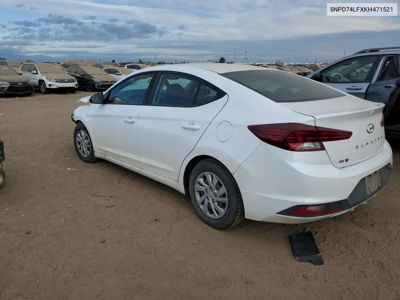 2019 Hyundai Elantra Se VIN: 5NPD74LFXKH471521 Lot: 76963754