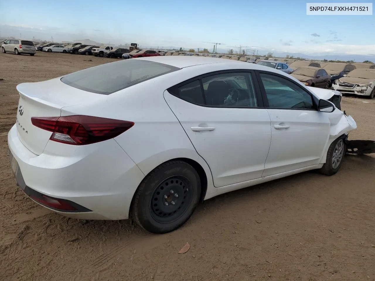 2019 Hyundai Elantra Se VIN: 5NPD74LFXKH471521 Lot: 76963754