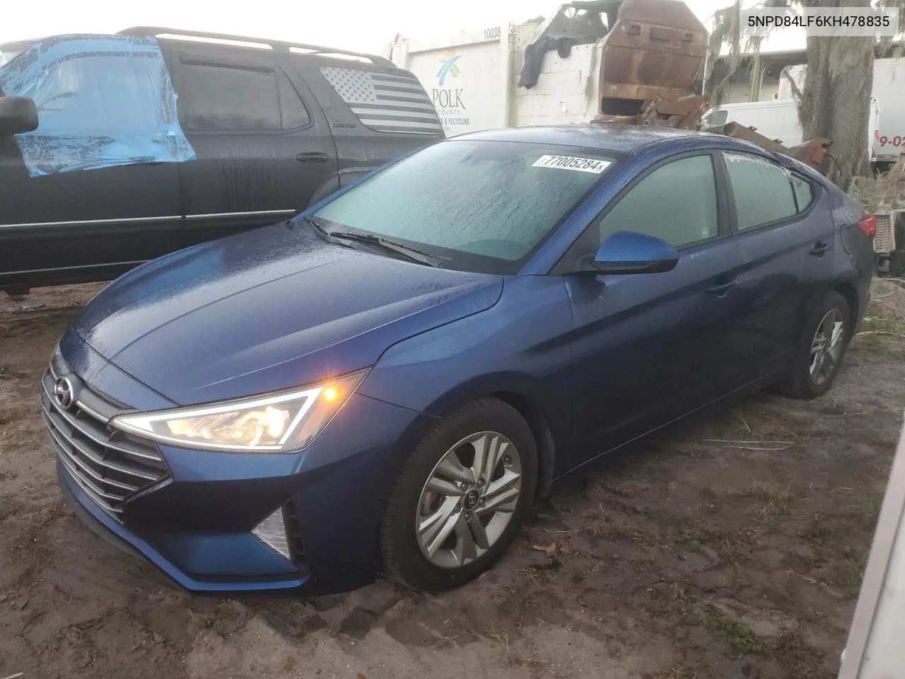 2019 Hyundai Elantra Sel VIN: 5NPD84LF6KH478835 Lot: 77005284