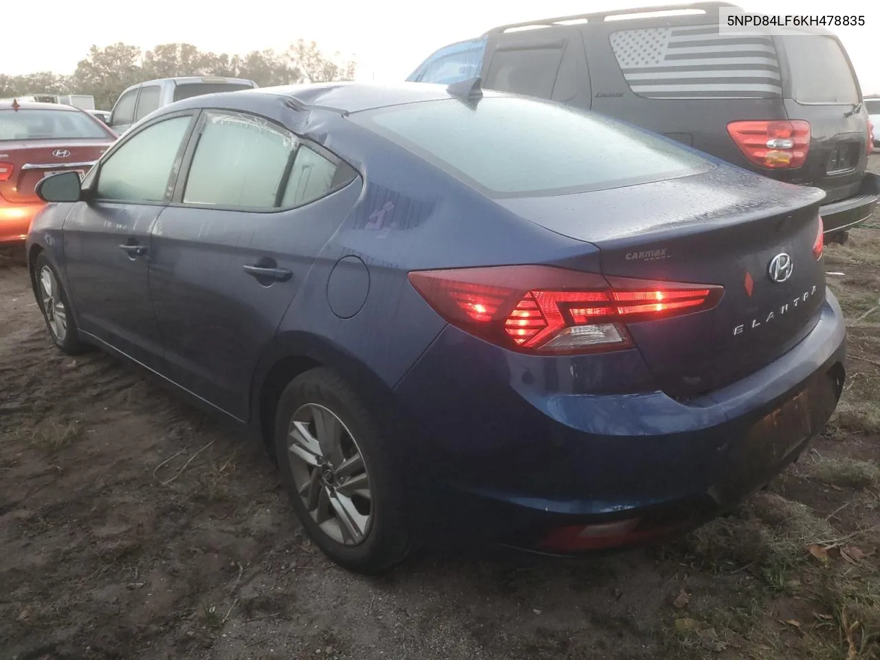 2019 Hyundai Elantra Sel VIN: 5NPD84LF6KH478835 Lot: 77005284