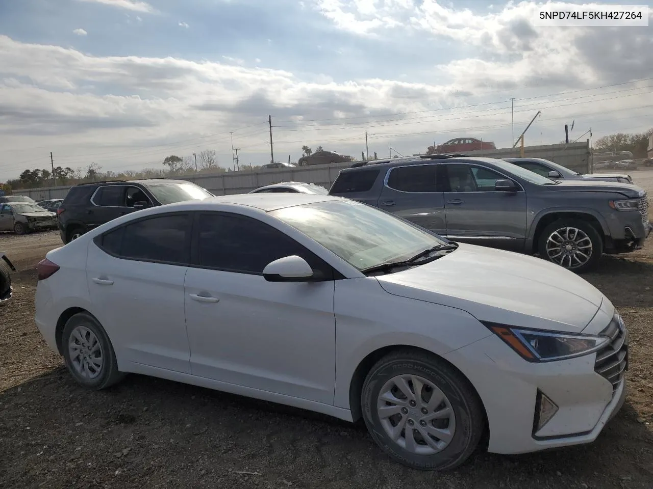 2019 Hyundai Elantra Se VIN: 5NPD74LF5KH427264 Lot: 77041854