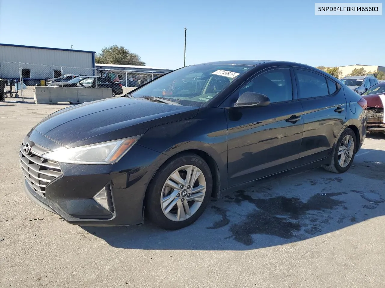 2019 Hyundai Elantra Sel VIN: 5NPD84LF8KH465603 Lot: 77149824