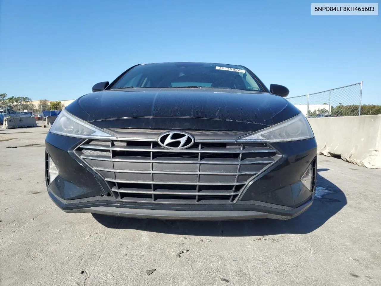 2019 Hyundai Elantra Sel VIN: 5NPD84LF8KH465603 Lot: 77149824