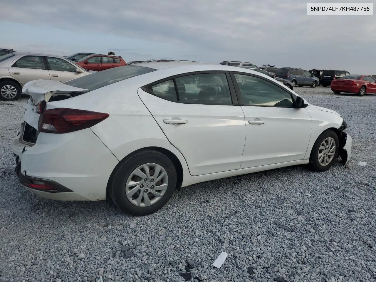 2019 Hyundai Elantra Se VIN: 5NPD74LF7KH487756 Lot: 77257714