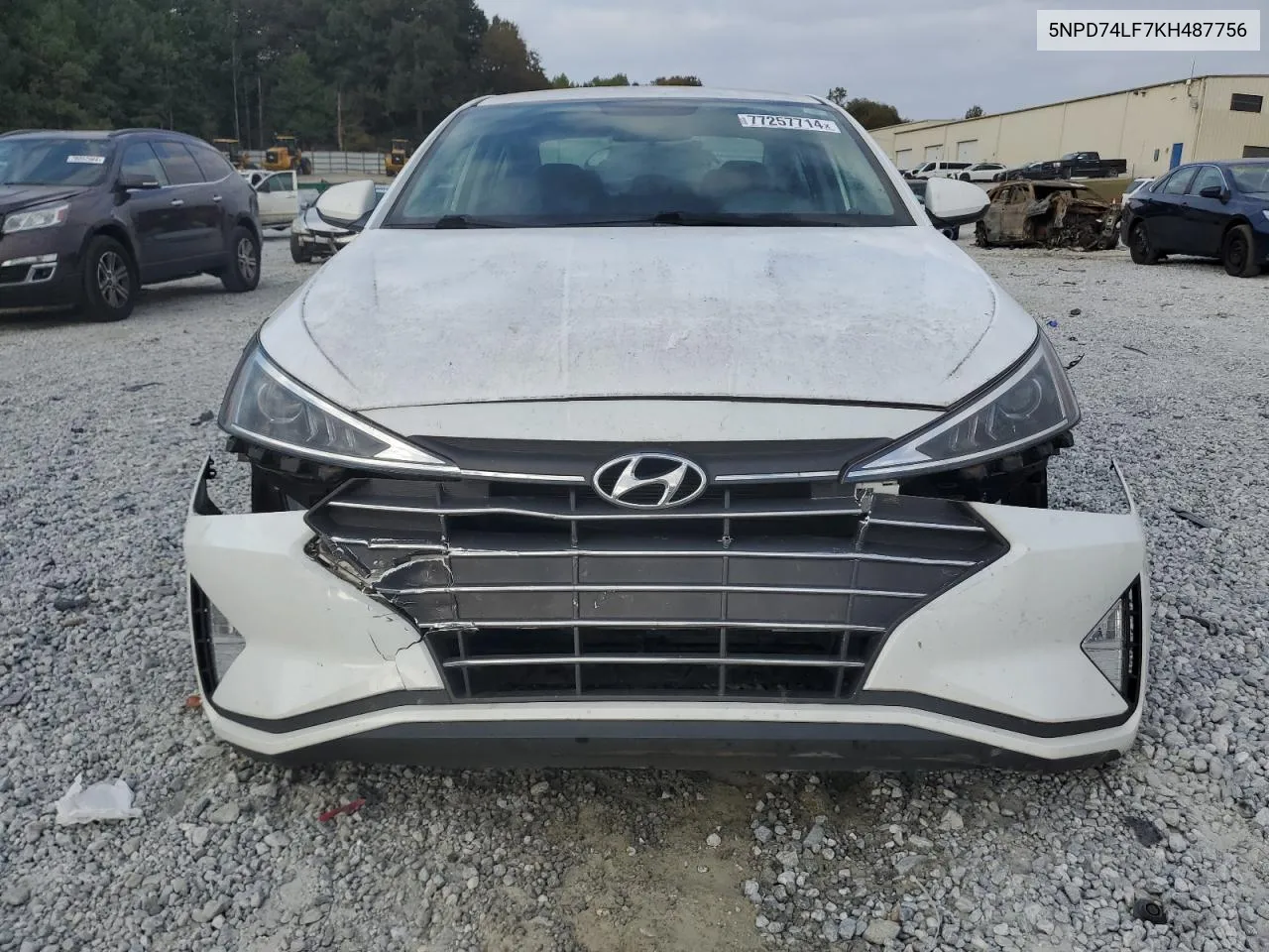 2019 Hyundai Elantra Se VIN: 5NPD74LF7KH487756 Lot: 77257714