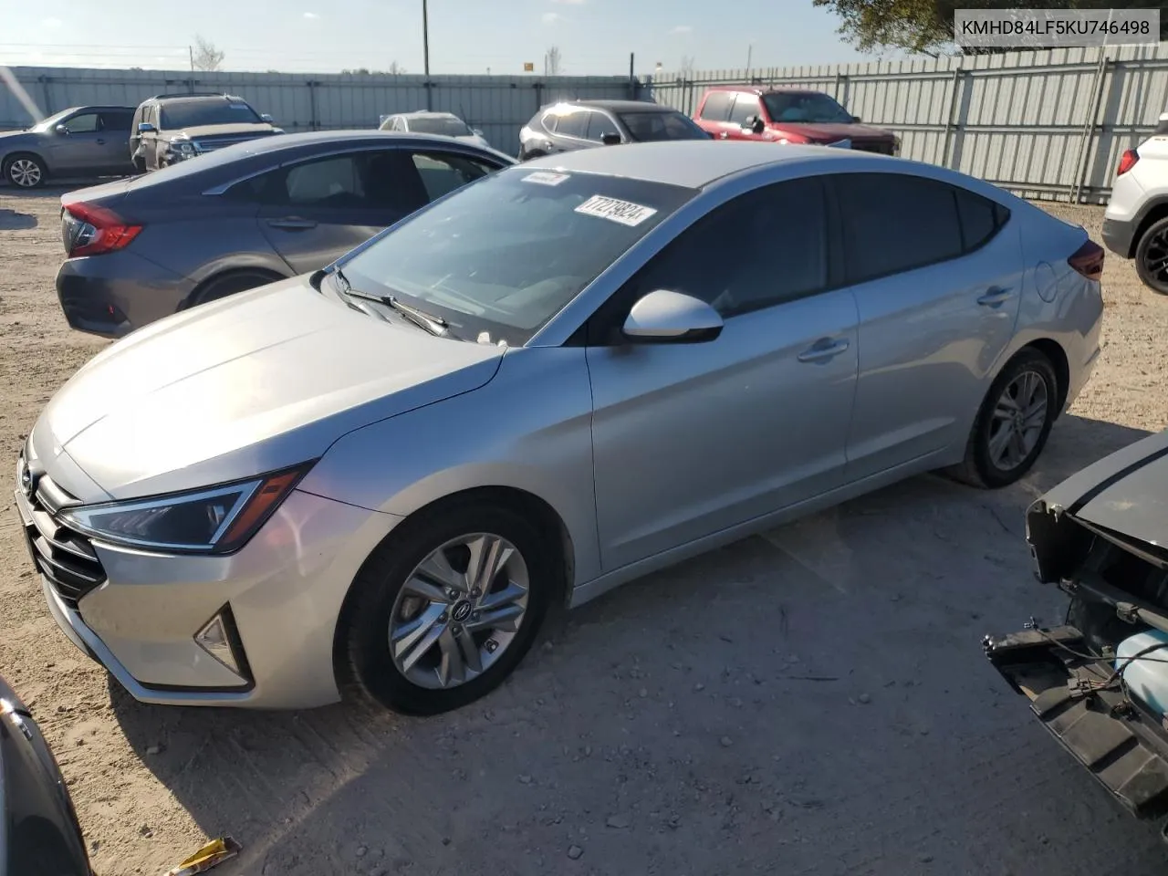 2019 Hyundai Elantra Sel VIN: KMHD84LF5KU746498 Lot: 77279824