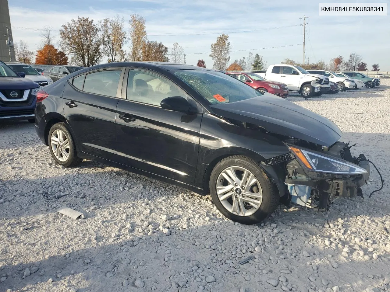 2019 Hyundai Elantra Sel VIN: KMHD84LF5KU838341 Lot: 77281604