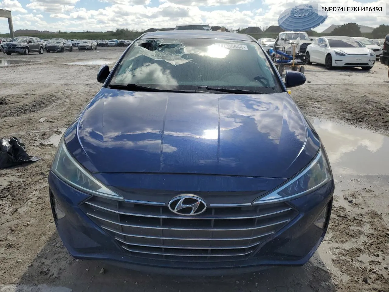 2019 Hyundai Elantra Se VIN: 5NPD74LF7KH486493 Lot: 77436644