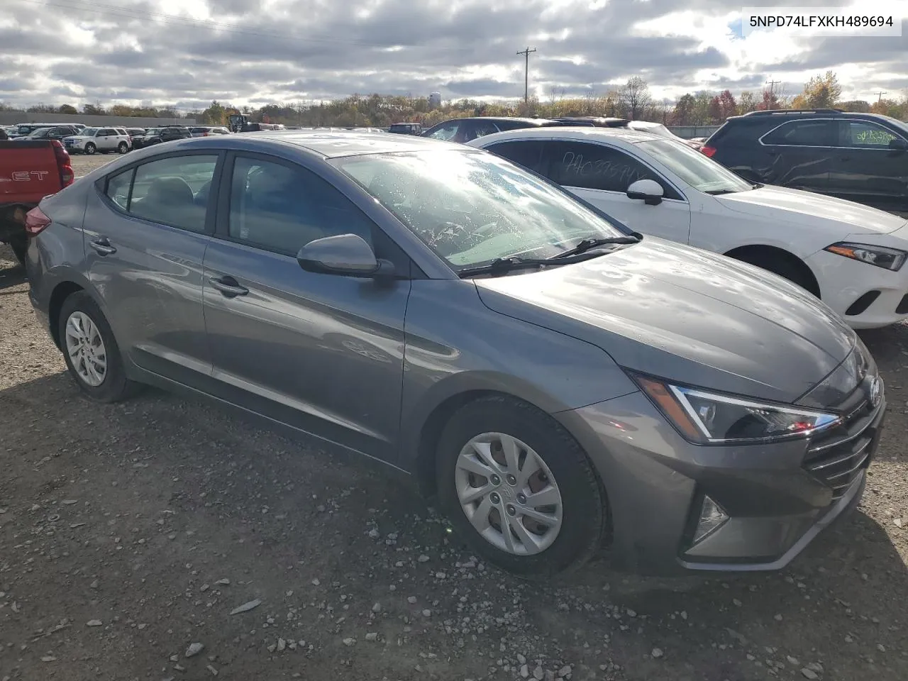 2019 Hyundai Elantra Se VIN: 5NPD74LFXKH489694 Lot: 77493804