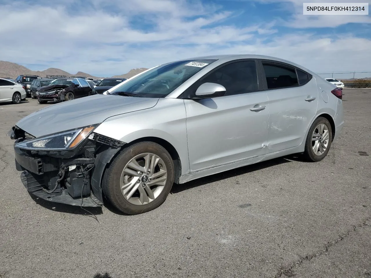 2019 Hyundai Elantra Sel VIN: 5NPD84LF0KH412314 Lot: 77497384