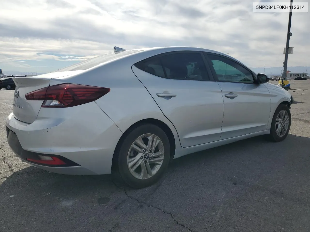 2019 Hyundai Elantra Sel VIN: 5NPD84LF0KH412314 Lot: 77497384