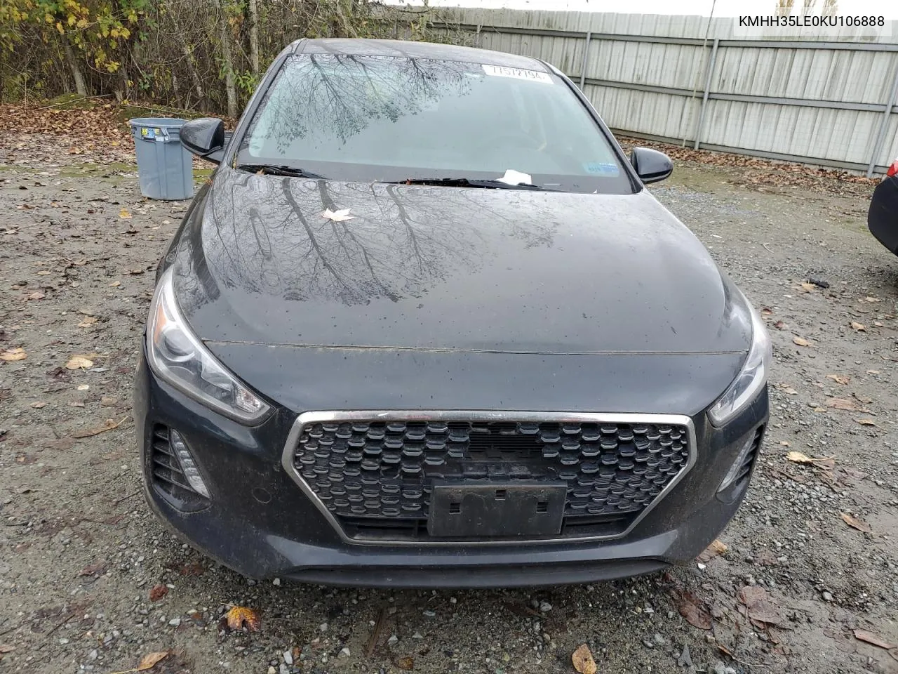 2019 Hyundai Elantra Gt VIN: KMHH35LE0KU106888 Lot: 77572794