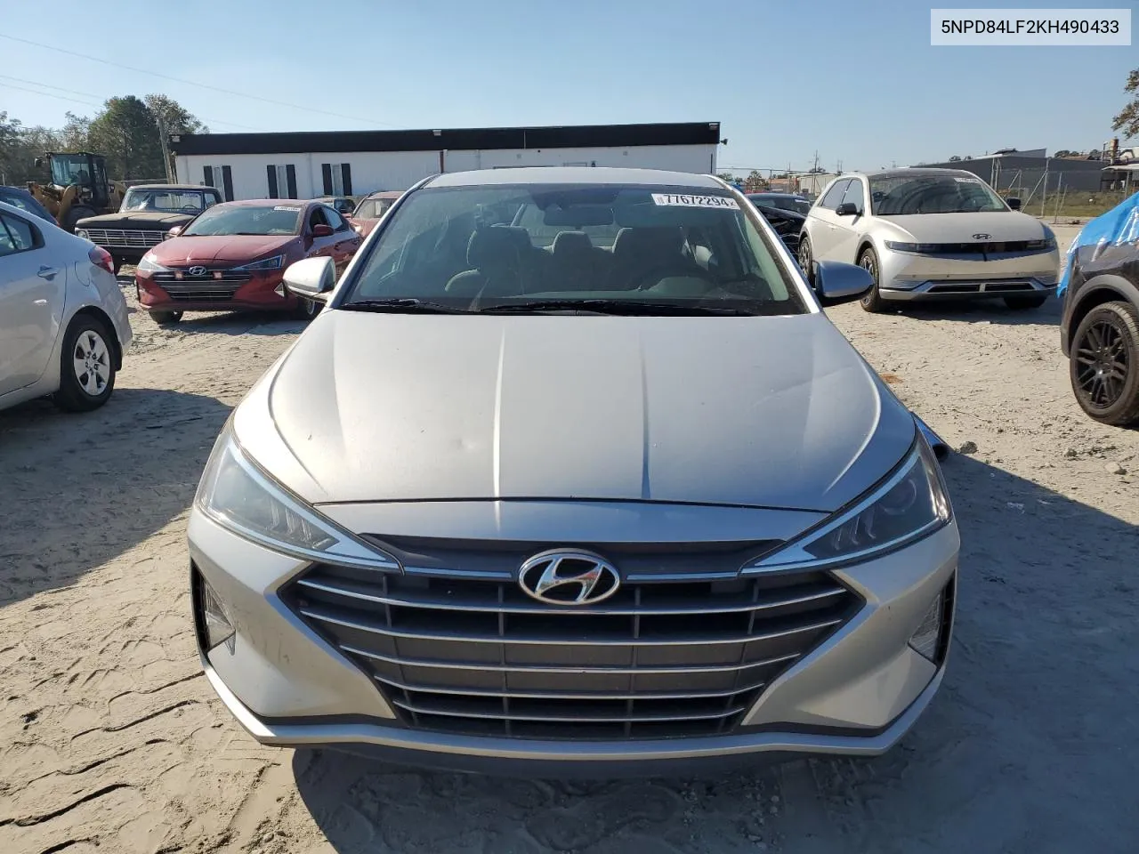 2019 Hyundai Elantra Sel VIN: 5NPD84LF2KH490433 Lot: 77672294