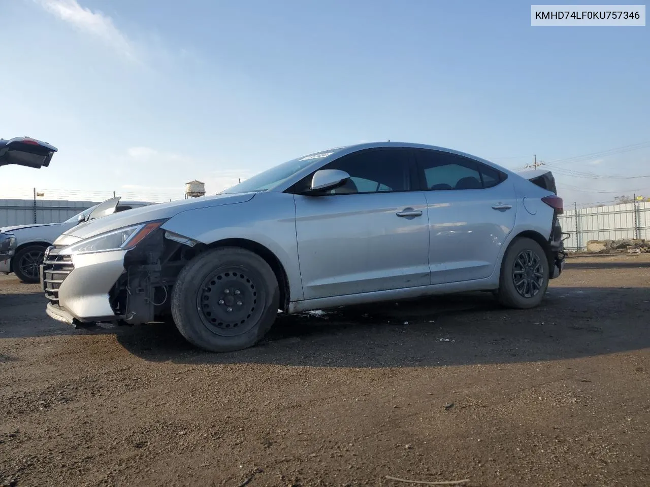 2019 Hyundai Elantra Se VIN: KMHD74LF0KU757346 Lot: 77751524