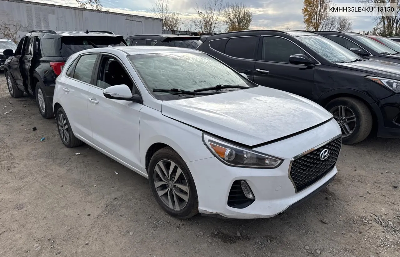 2019 Hyundai Elantra Gt VIN: KMHH35LE4KU113150 Lot: 77800134