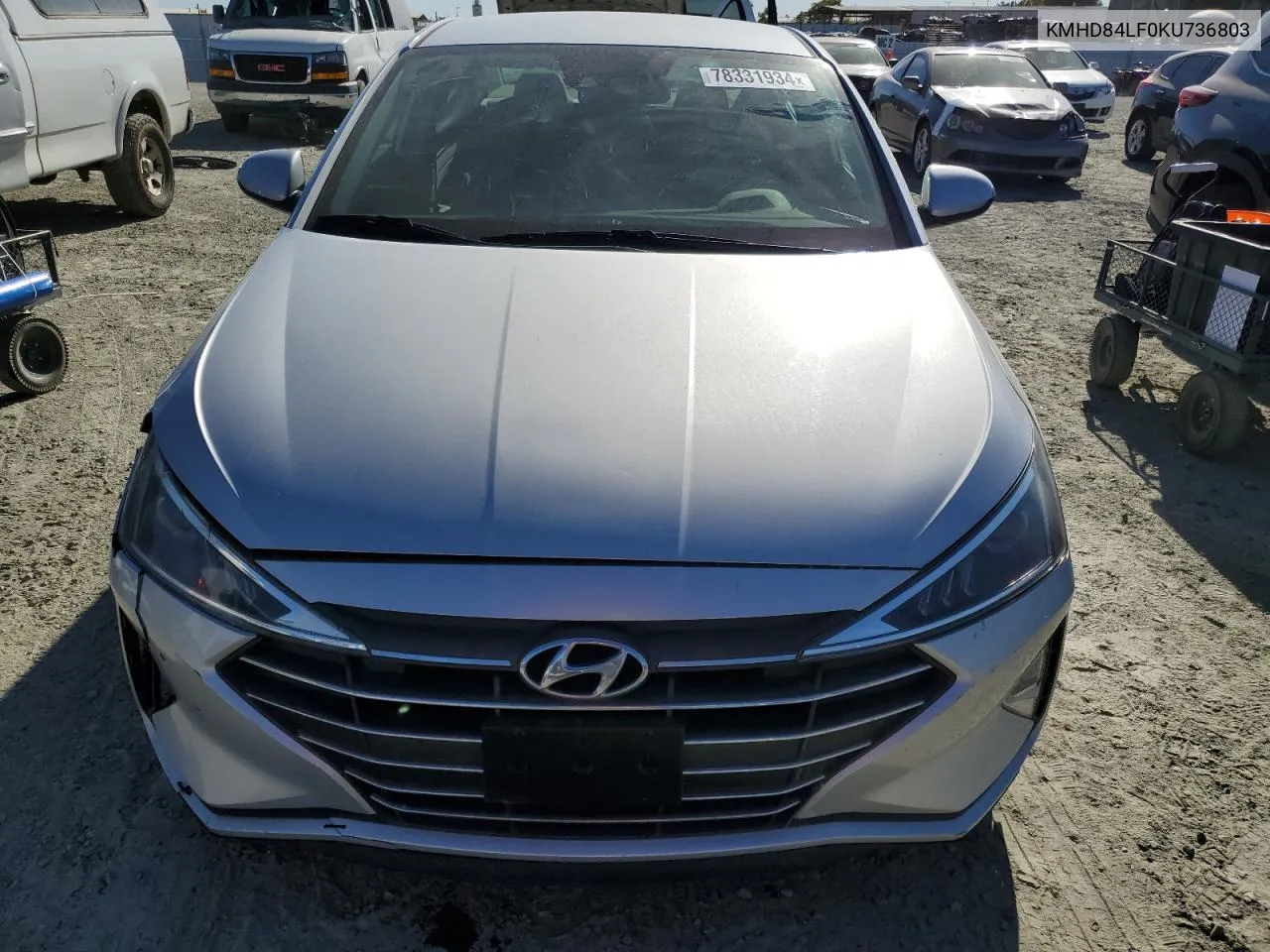 KMHD84LF0KU736803 2019 Hyundai Elantra Sel