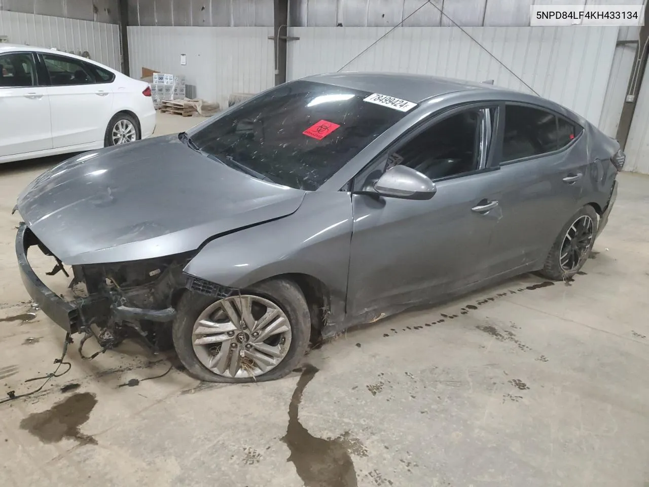 2019 Hyundai Elantra Sel VIN: 5NPD84LF4KH433134 Lot: 78499424