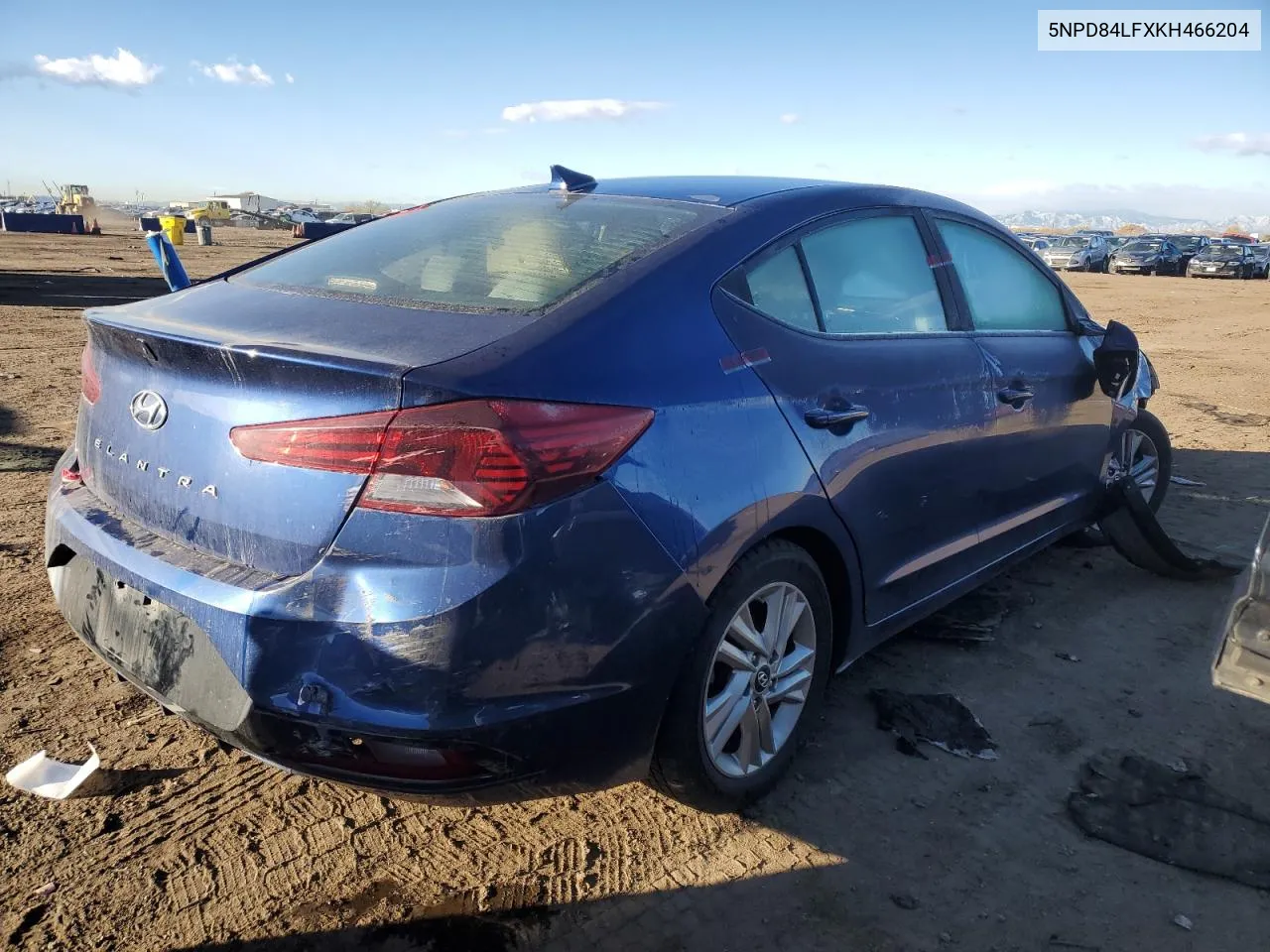 2019 Hyundai Elantra Sel VIN: 5NPD84LFXKH466204 Lot: 78533424