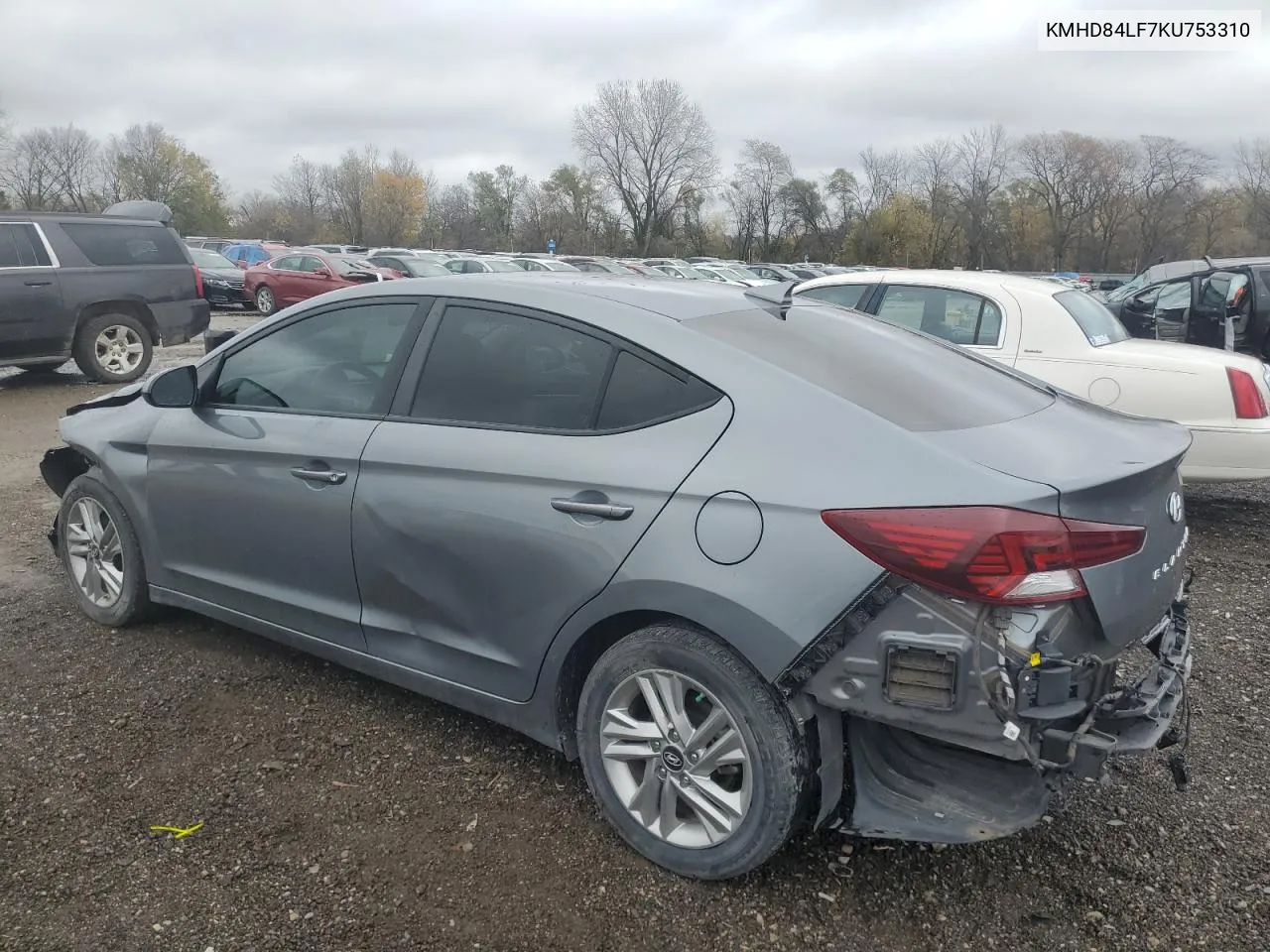 2019 Hyundai Elantra Sel VIN: KMHD84LF7KU753310 Lot: 78722964